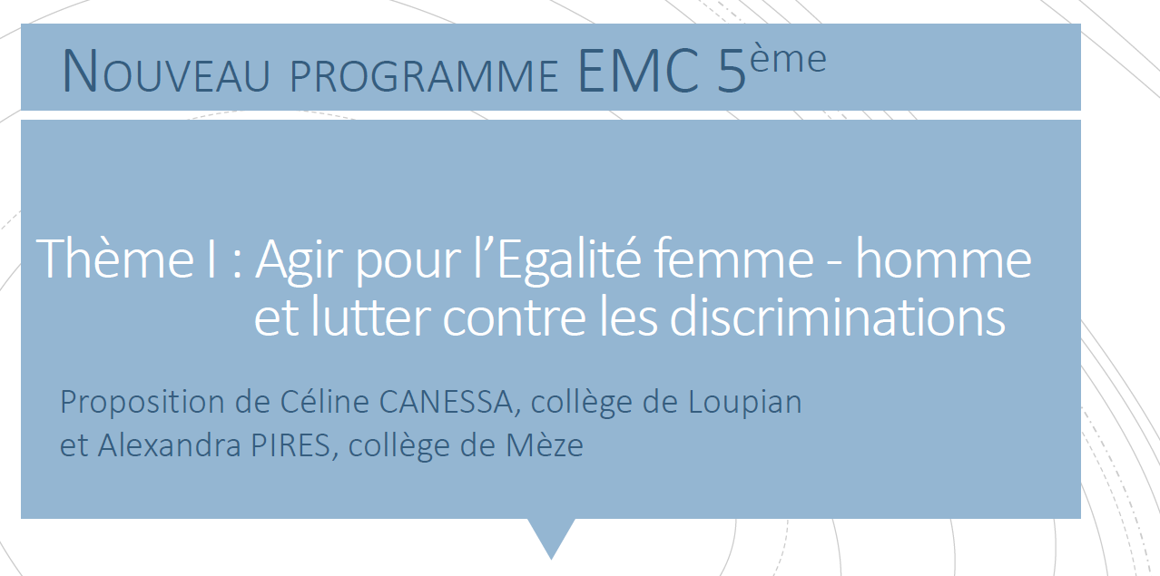 égalité Et Discrimination Emc 5ème évaluation Avec Corrigé EMC 5ème - Thème I : Agir pour l’Égalité femme - homme et lutter contre